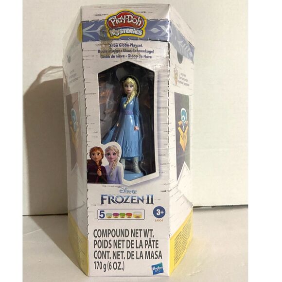 Frozen 2 Play-Doh Mysteries Disney Elsa Snow Globe Playset 5 Jars (6 Oz) 3+ NEW! - Picture 1 of 5